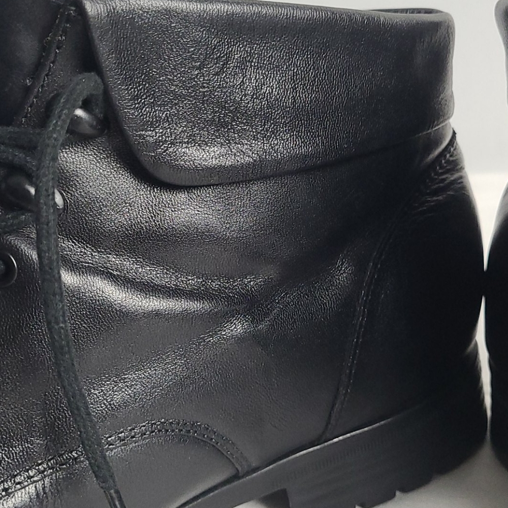 EARTH SHOE CHACO BLACK LEATHER SHOES 10.5W LACE UP - Picture 8 of 16